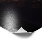 Poster Fries paard Gotisch oorlogspaard (Hoek)