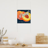 Poster  fruitetiket (Keuken)