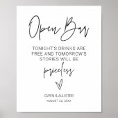 Poster G400 van de Drink van de Band van de open b (Voorkant)