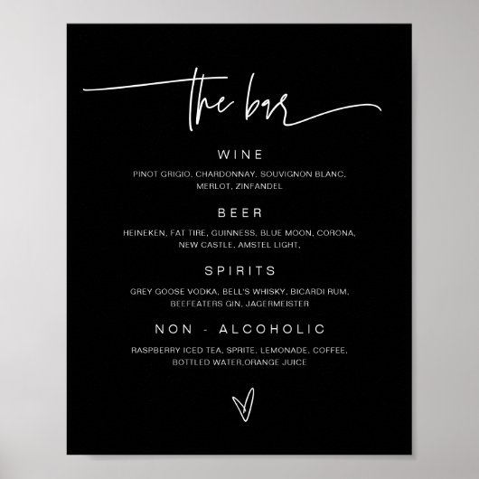 Poster G400 van de Opvang van de Bar van het Menu  (Voorkant)