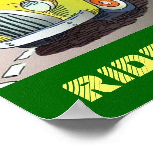 POSTER ~ GA GROEN RIJK HET SCHOOLBUSRIJDDEEL AAN (Hoek)