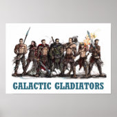 Poster Galactische Gladiatoren (Voorkant)
