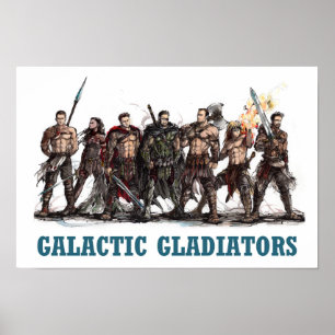 Poster Galactische Gladiatoren