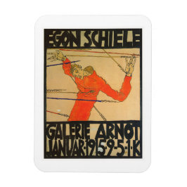 poster "GALERIE ARNOT" VAN EGON SCHIELE OP MAGNET Magneet