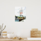 poster "Galleon" (Keuken)