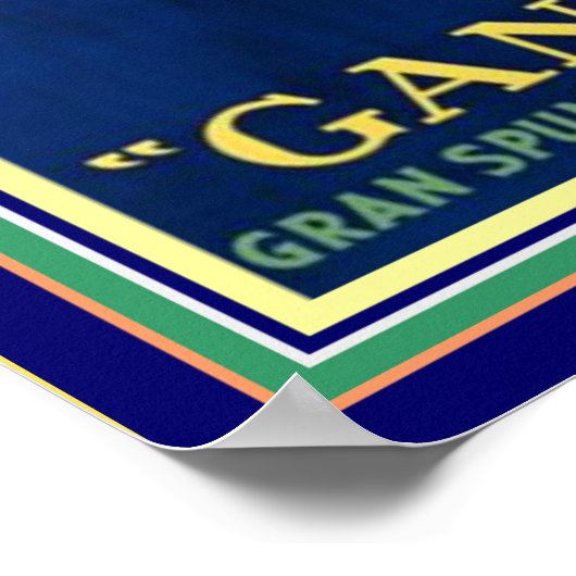 Poster Gancia ad Cappiello 12 x 16 (Hoek)