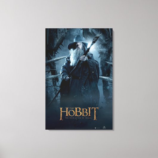 Poster Gandalf Character 3 Canvas Afdruk (Voorkant)