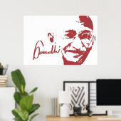 Poster Gandhi (Thuiskantoor)