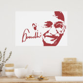 Poster Gandhi (Keuken)