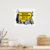 Poster Garage Sign. (Keuken)