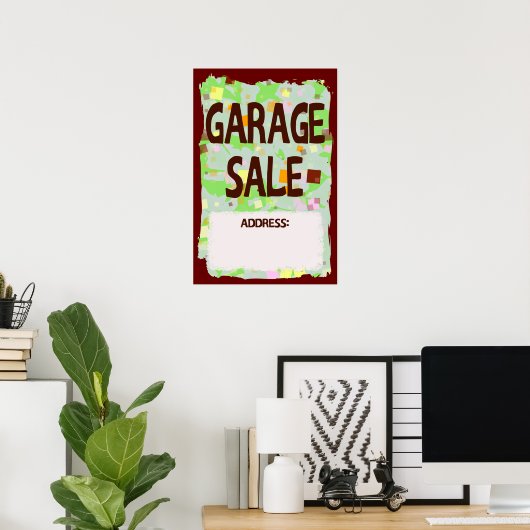 Poster GARAGE-VERKOOP (Thuiskantoor)