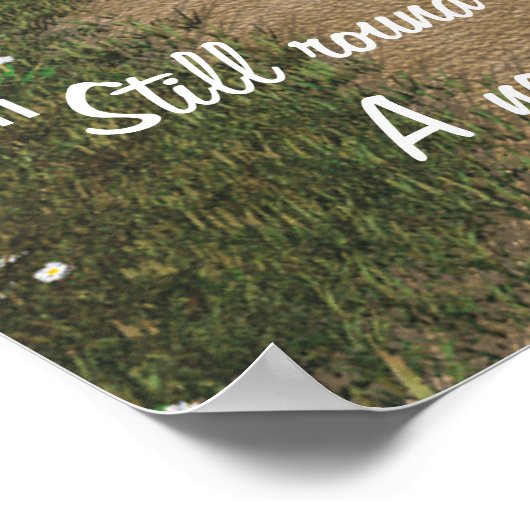 Poster Garden Gate met citaat (Hoek)