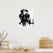 Poster gasmasker (Keuken)