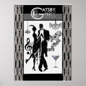 Poster Gatsby Party (Voorkant)