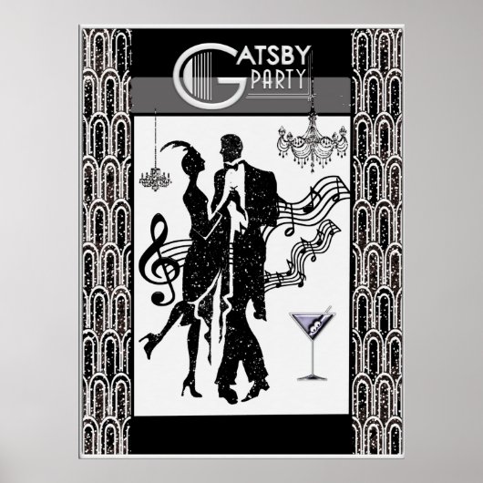 Poster Gatsby Party (Voorkant)