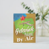 poster Gdańsk-Polen Briefkaart (Staand voorkant)