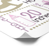 poster geboortecijfer baby (Hoek)