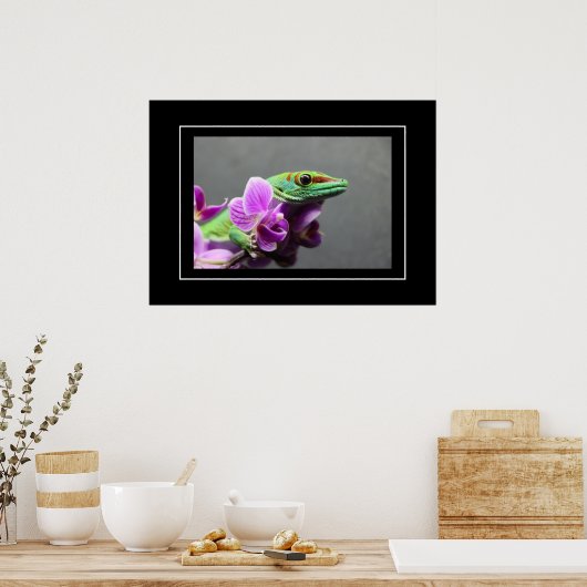 Poster Gecko (Keuken)