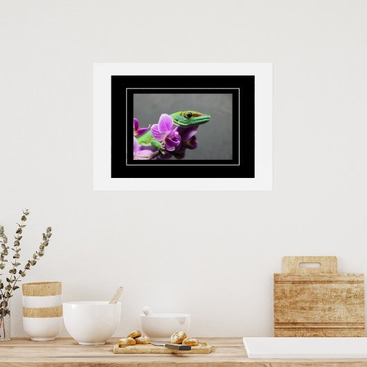 Poster Gecko (Keuken)