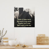 Poster gedicht om te bidden door Ladee Basset (Keuken)