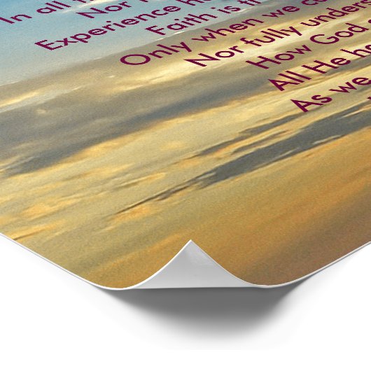 Poster gedicht: "Vertrouwen" (Hoek)