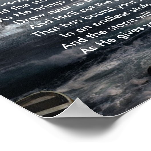 Poster gedicht: "Wanneer het Storm diep wordt" (Hoek)