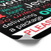 Poster - Geen aanvraag (Hoek)