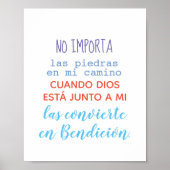 Póster - Geen importa las piedras en mi camino.. Poster (Voorkant)