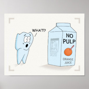 poster "Geen pulp"