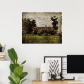 Poster gehakt door het verleden (Thuiskantoor)