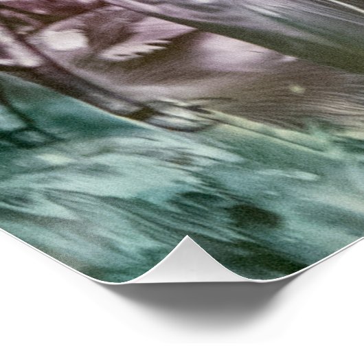 Poster Geisha in Dreamscape (Hoek)