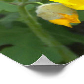 Poster Gele bloemen (Hoek)