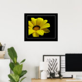 Poster-gele Daisy Poster (Thuiskantoor)