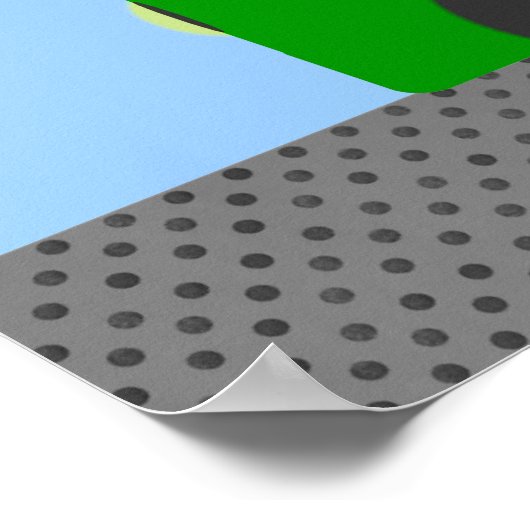 Poster gele pomp (Hoek)