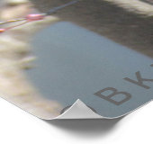 Poster - Gele vink in Cherry tree (Hoek)