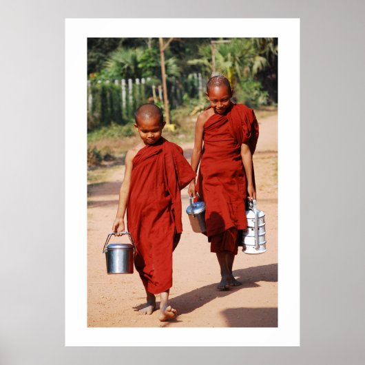 poster geluk en tevredenheid vanaf 14.95 (Voorkant)