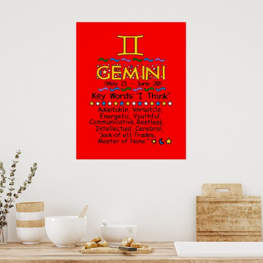 Poster GEMINI (Keuken)