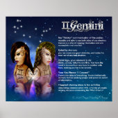 Poster Gemini Characteristics (Voorkant)