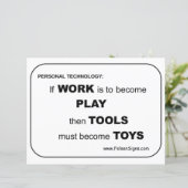 Poster - Gereedschap / Speelgoed (Staand voorkant)