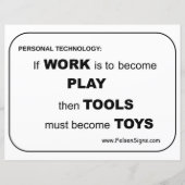 Poster - Gereedschap / Speelgoed (Voorkant)