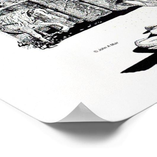 Poster - Gestorven Comrade (zwart) (Hoek)