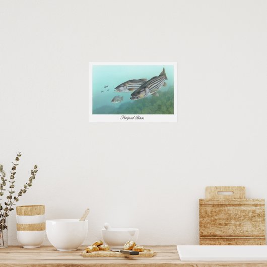 Poster gestreept (Keuken)