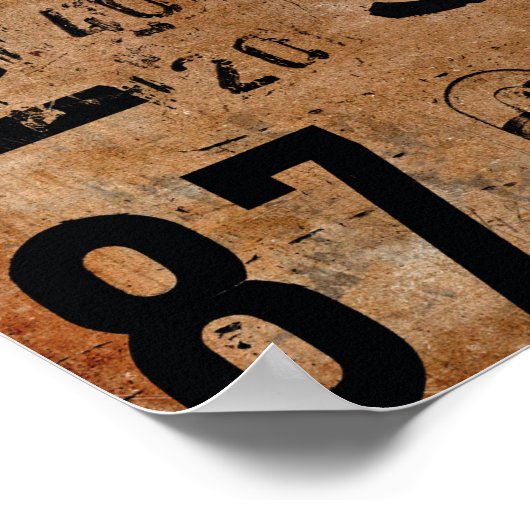 poster getallen voor ontkoppeling of collage (Hoek)