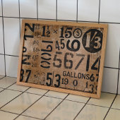 poster getallen voor ontkoppeling of collage