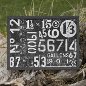 Poster  getallen voor ontkoppeling of collage