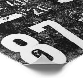 Poster  getallen voor ontkoppeling of collage (Hoek)