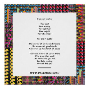 Poster gezegde dat je niet kunt verbergen