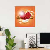 Poster - Gezegend is de Pure in Heart Matthew 5:8 (Thuiskantoor)