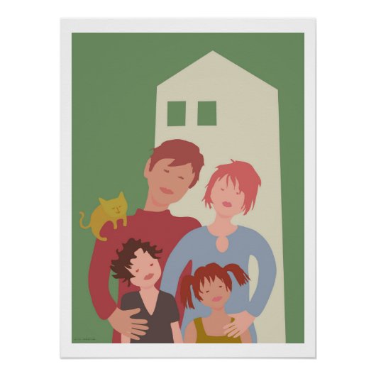 poster gezin (Voorkant)