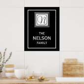 Poster gezinsmonogram (Keuken)